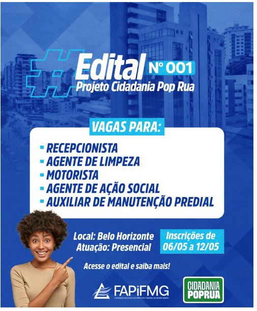 Edital 01/2026 - Celetistas - Projeto Cidadania Pop Rua